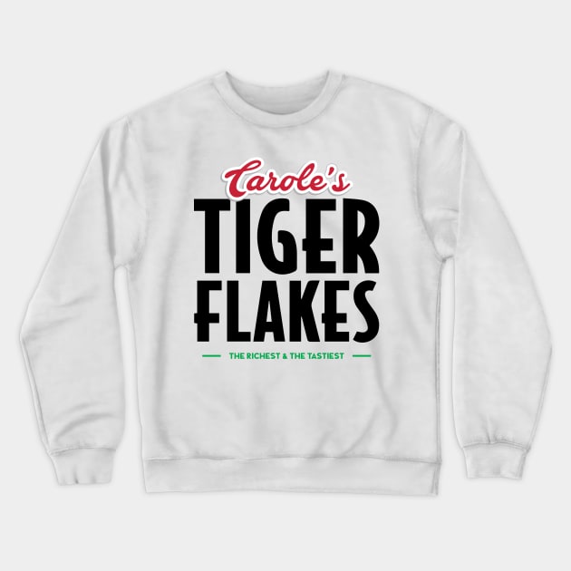 Tiger Flakes Crewneck Sweatshirt by Mercado Graphic Design